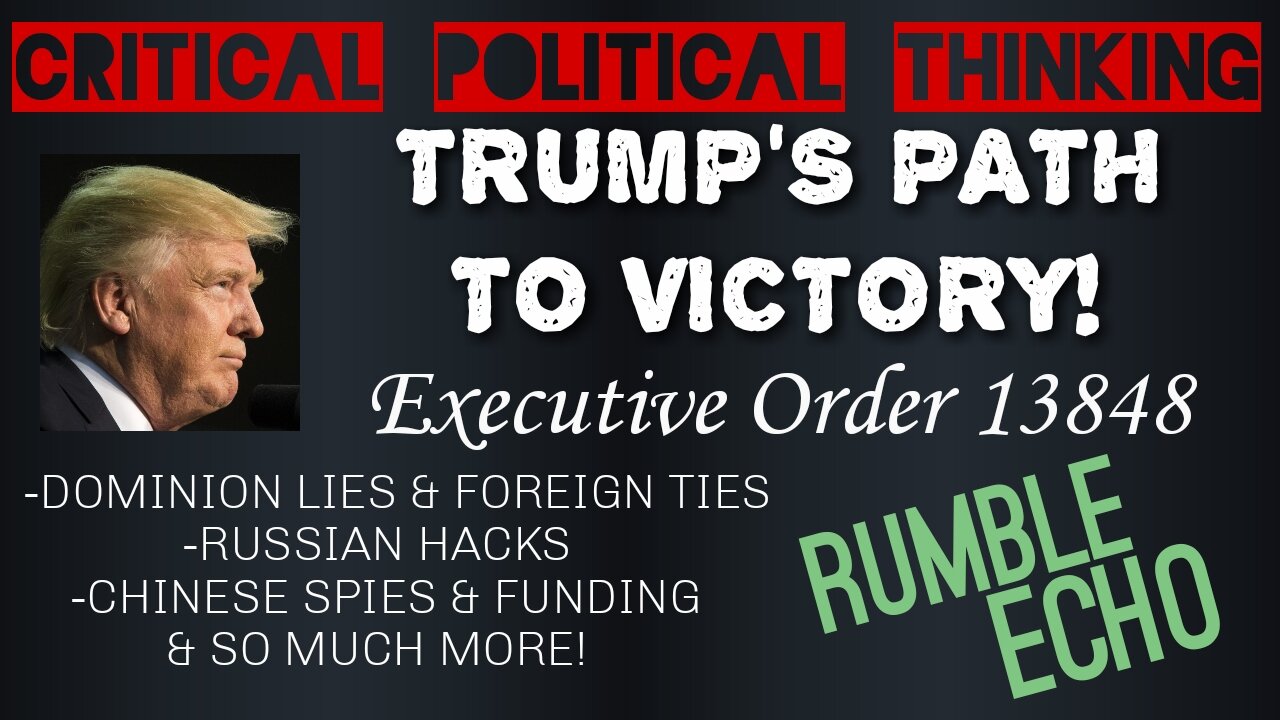 Trump's Clear Path To Victory! 13848 And It's Progress, Dominion Lies To Senate, JAN 6th and MORE!