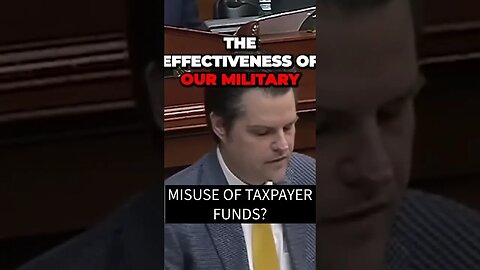 Matt Gaetz Introduces Amendment to Cease Taxpayer Funding for DEI Initiatives: Alleging Gross Misuse