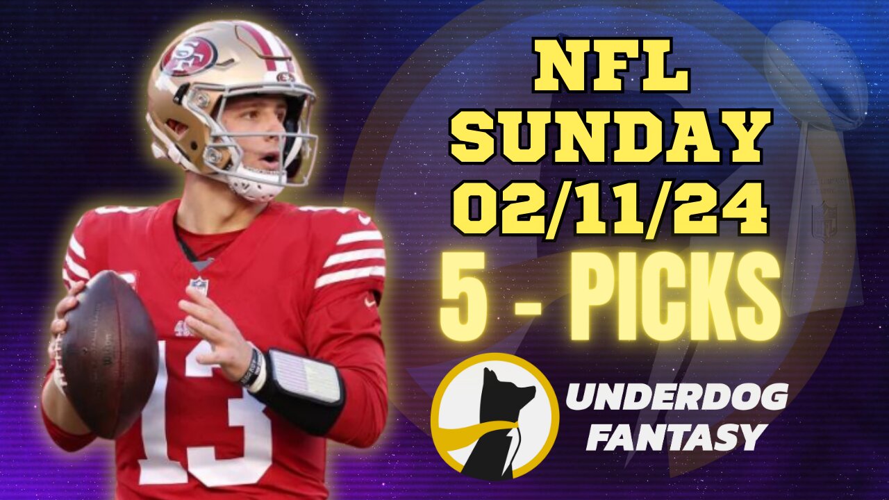 #UNDERDOGFANTASY | BEST PICKS FOR #NFL #SUPERBOWL SUNDAY | 02/11/24 | BEST BETS | #FOOTBALL | TODAY