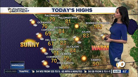Cool morning will give way to warmer weather