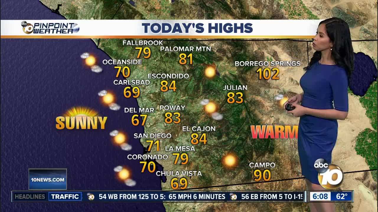 Cool morning will give way to warmer weather