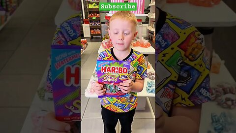 Haribo Sour Spaghetti 🍝 #sweets #candy #shorts #youtubeshorts