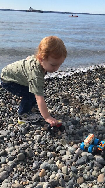 Monster cars on the beach