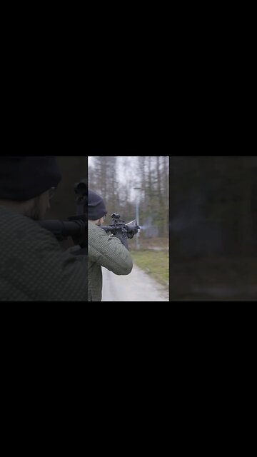 Shooting at a moving car