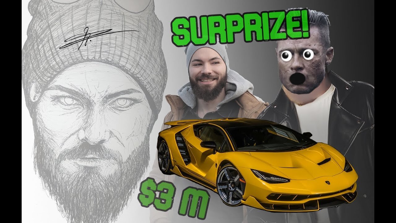 FUNNY ANIMATED STORY - SURPRISE LAMBORGHINI FOR MY COUSIN - REACTION VIDEO