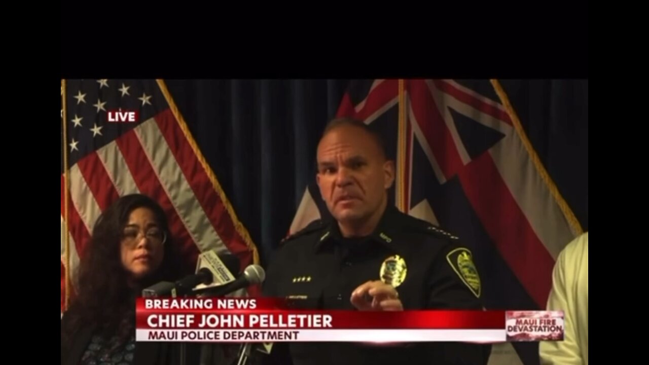 Maui Fire Coverup - Police Chief Caught Lying- Police Blockades Trapped People From Escaping Fire