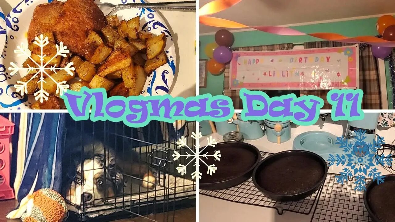 Vlogmas Day 11 | Birthday Preparations | Pork Chop Dinner | Dark Chocolate Cake Recipe | Ditl