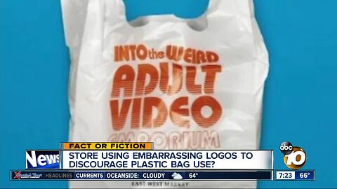 Store using embarrassing plastic bag logos?