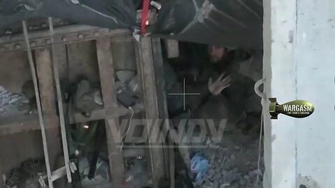 Russian grenade dropping drone menaces lone Ukrainian soldier