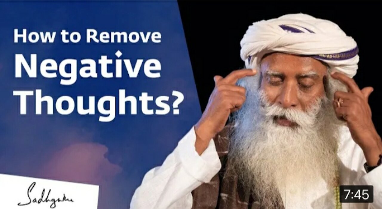 How to remove negative thoughts