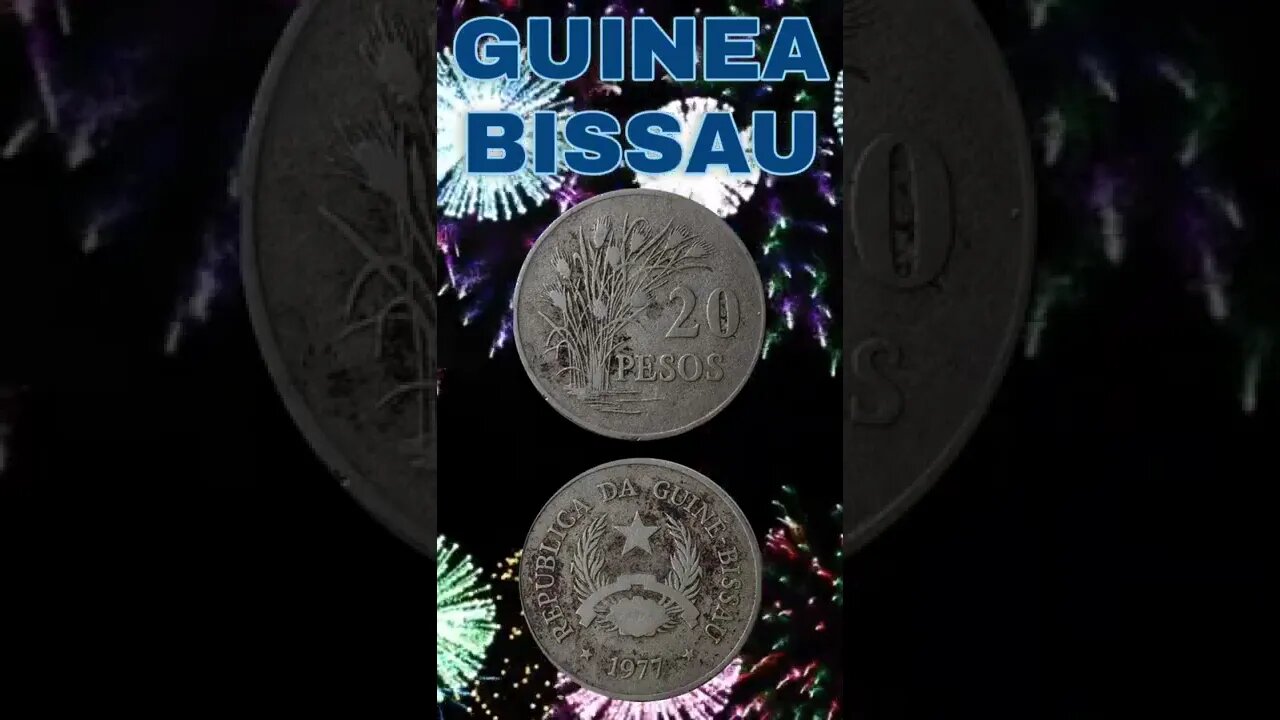 Guinea - bissau 20 pesos 1977.#shorts #coinnotesz