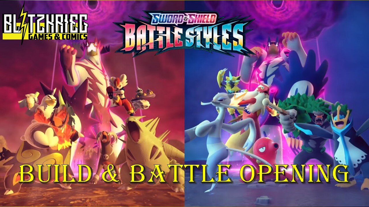 Pokemon Sword & Shield Battle Styles Social Distancing Bundle 4 Prerelease Kits Opening #1