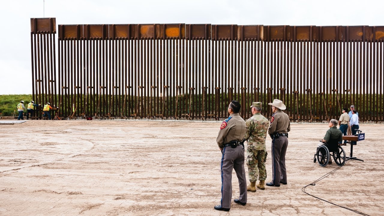 Hey Kamala & Joey Biden the Construction Continues On Texas Historic Border Wall !!!