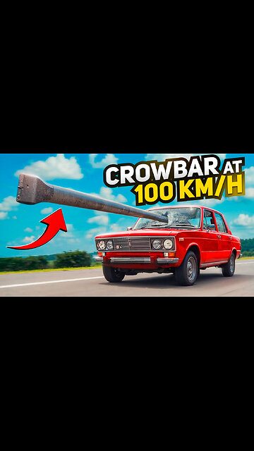 Throwing stuff at a Lada out of a speeding car