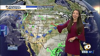 10News Pinpoint Weather with Meteorologist Angelica Campos