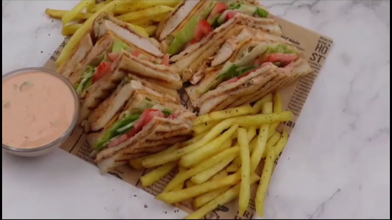 Chicken club sandwich, kids lunch box recipe