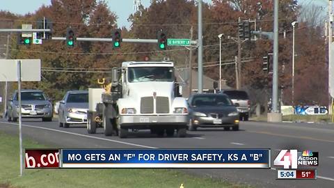 Missouri receives 'F' grade in road safety, Kansas a 'B'