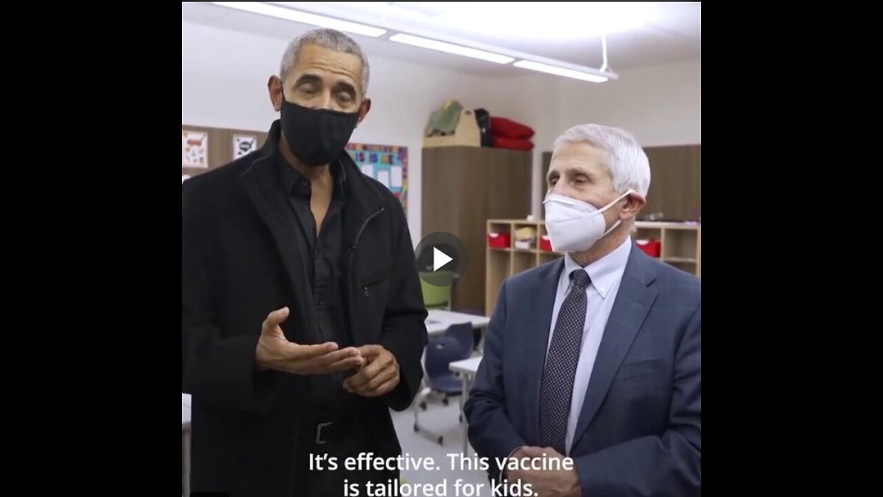 "It's safe. It's effective. This vaccine is tailored for kids." Remember when Barack Obama...