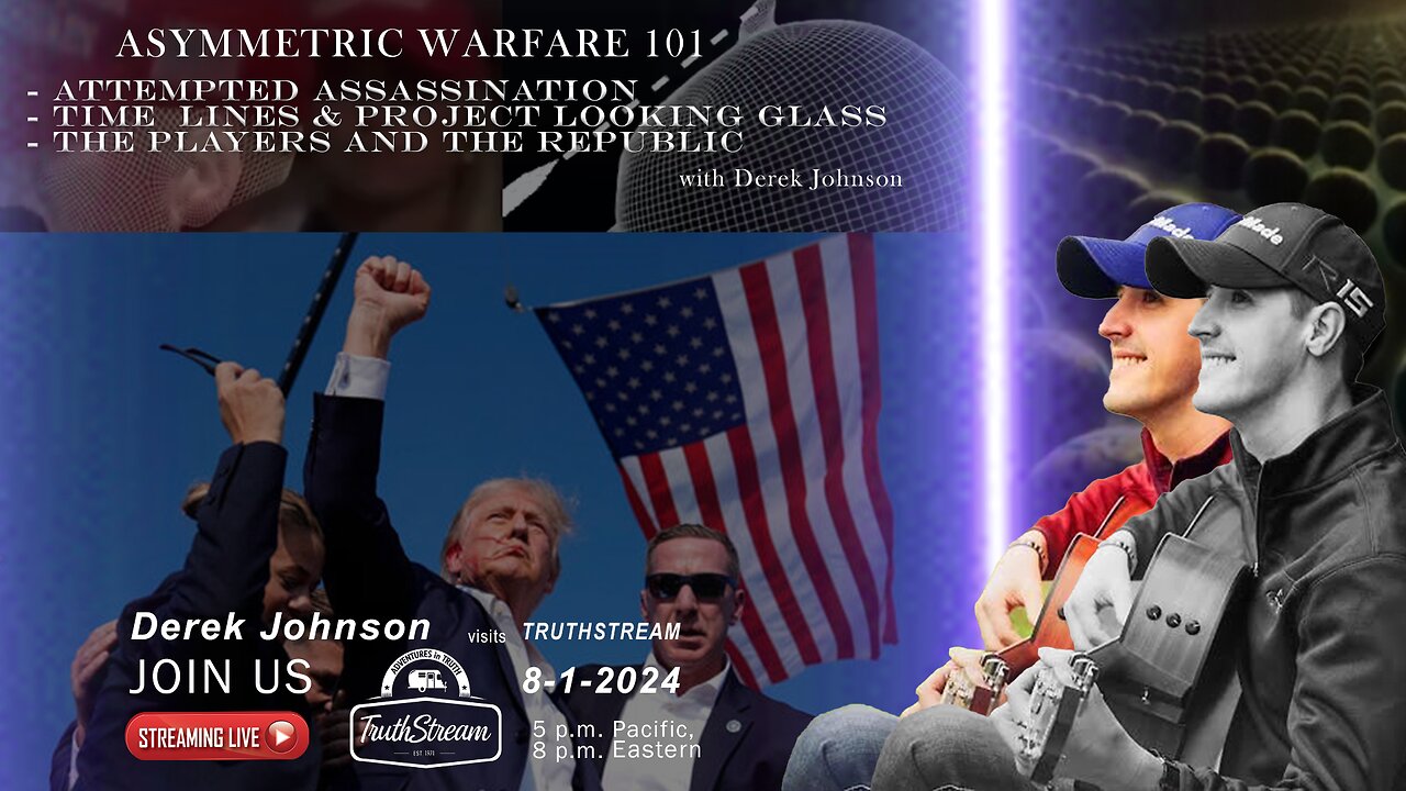 Derek Johnson: live 8/1 Trump Assassination attempt insight 2hr 22 min mark, His #1 book and much more #283 links below