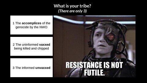 unvaxxed - resistance is not futile (3 images)