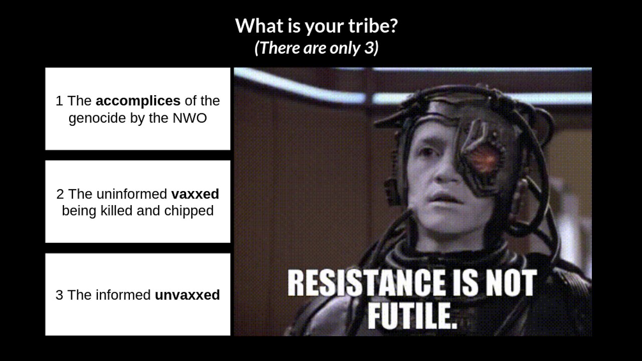 unvaxxed - resistance is not futile (3 images)