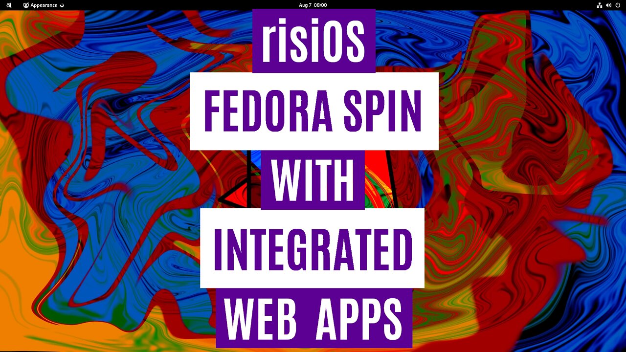 risiOS - Great Fedora Spin | Integrated Web Apps