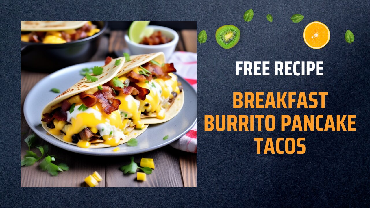 Free Breakfast Burrito Pancake Tacos Recipe 🥞🌮🍳Free Ebooks +Healing Frequency🎵