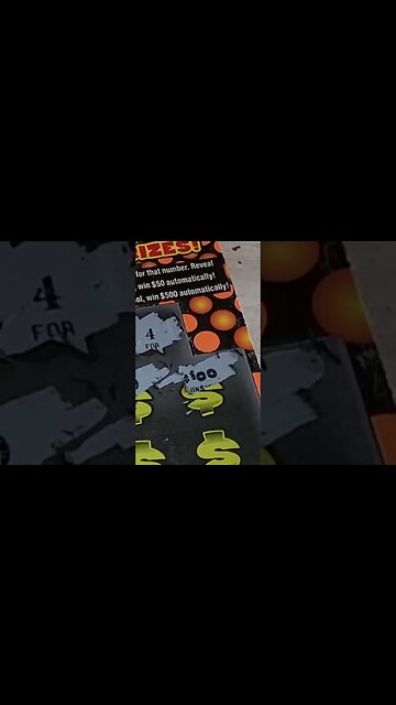 Big Winning Scratch Off Lottery Ticket! #lottery