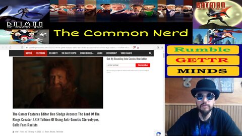 Tolkien Is Anti Semitic? 'The Gamer' Rag Editor Ben Sledge Trashes Tolkien and Fans