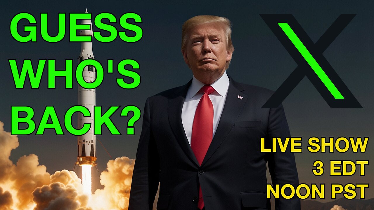 Guess Who's Back! ☕ 🔥 Trump Returns To X For Epic Livestream With Elon Musk