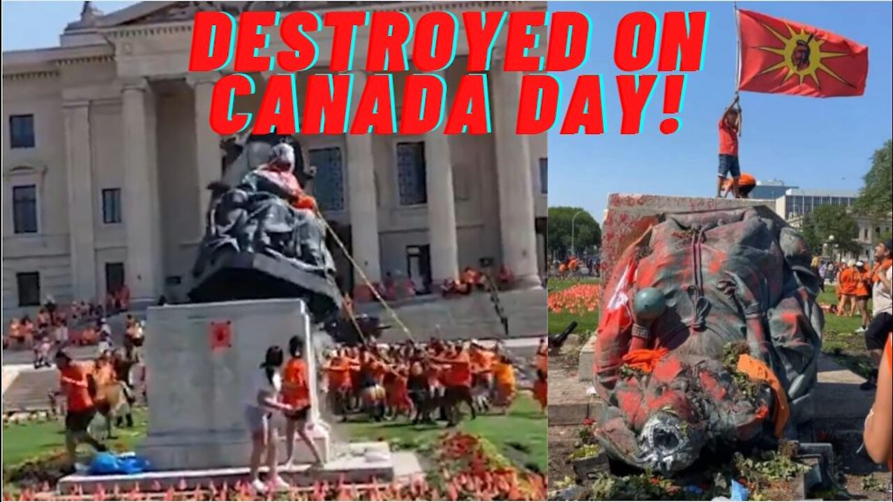 Indian Terrorists Burn Catholic Churches & Destroy Statues On Canada Day!