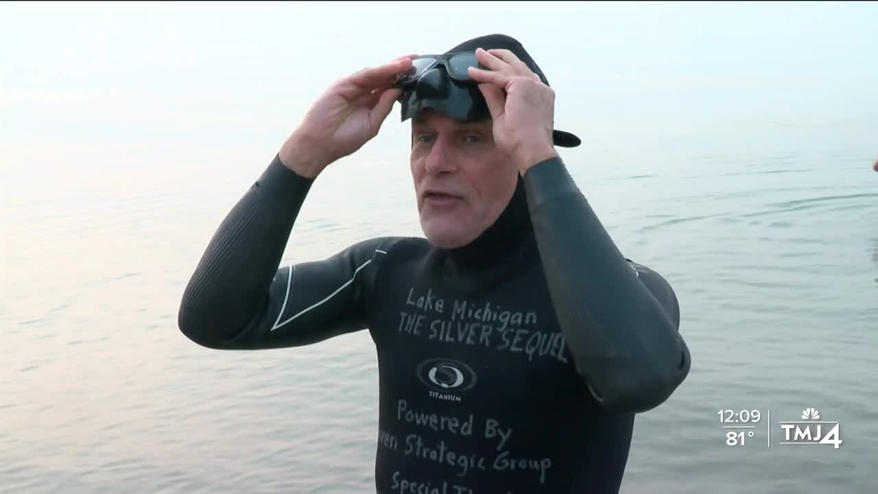 The Year of The Shark: Man to swim 82 miles across Lake Michigan beginning in Milwaukee