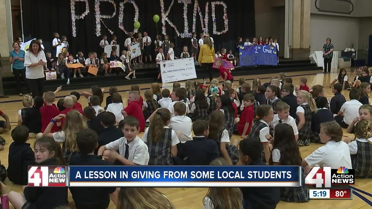 A lesson in giving from some local students