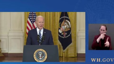 Biden Live Speech On Ukraine Russia Conflict