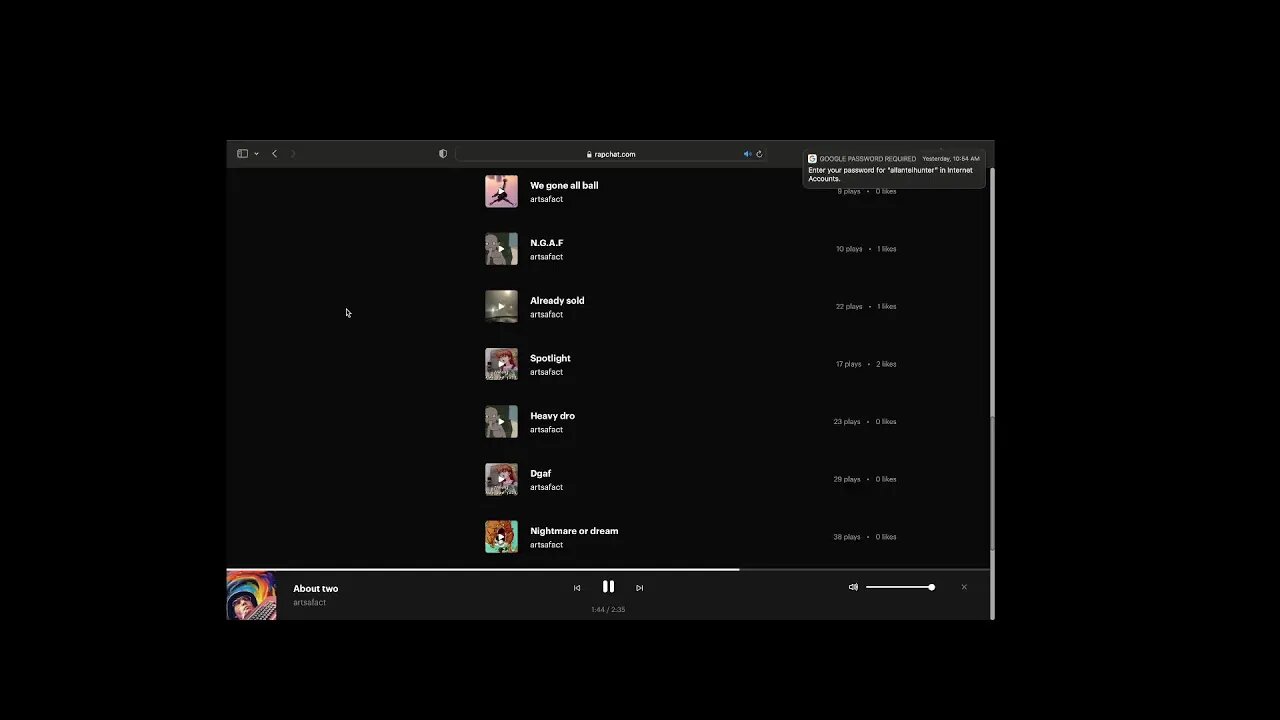 artsafact Live Stream