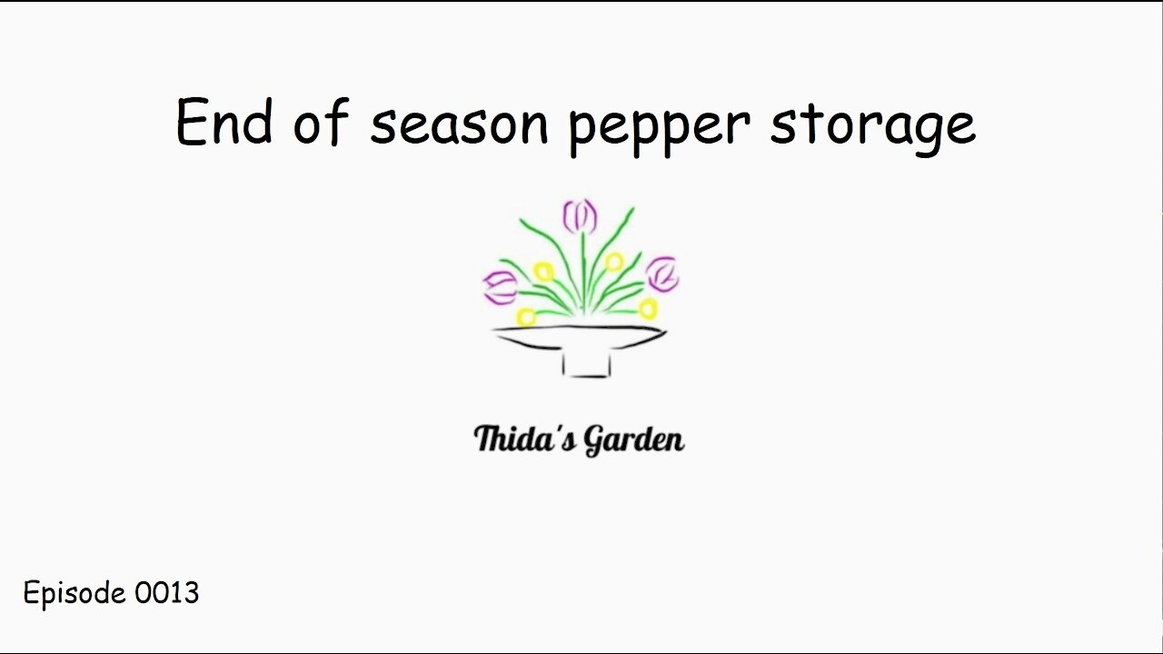 End of season pepper storage