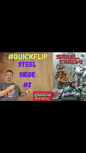 Steel Siege #2 Battle Quest Comics #QuickFlip Comic Review Andrew Kafoury #shorts