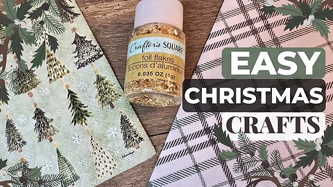 Incredible DIY Crafts Using Foil & Decoupage! 🎄