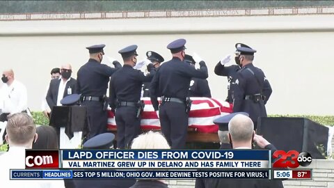 Service for LAPD officer from Delano who died of COVID-19 held Thursday