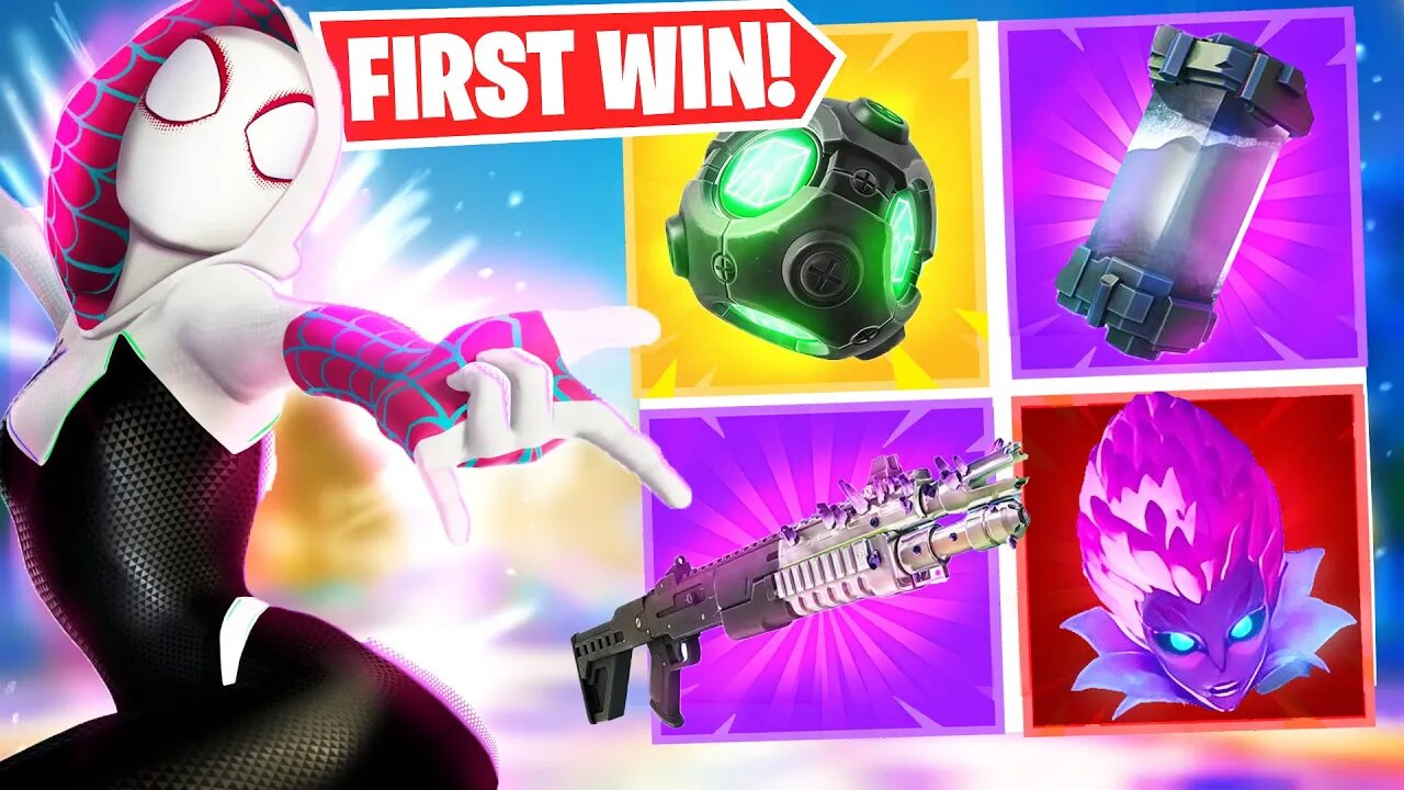 My FIRST WIN of Fortnite Season 4! (New Battle Pass)