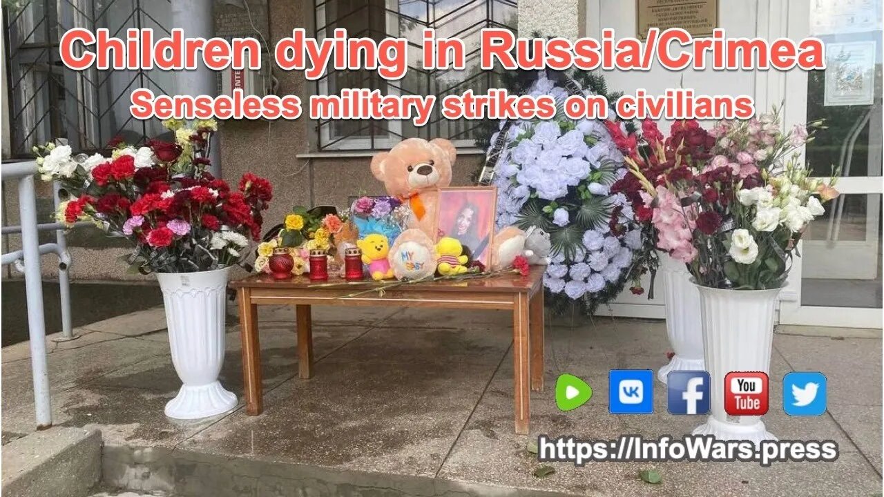 Senseless military strikes on civilians kils one and injurs another teen in Crimea