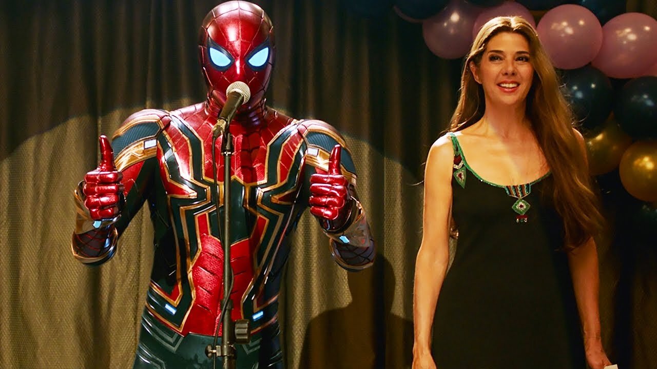 Spider-Man at Aunt May's Charity Event - Spider-Man: Far From Home (2019) Movie CLIP HD