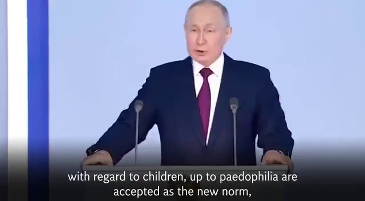 Vladimir Putin: “The West is run by Satanic Pedophiles” 😈