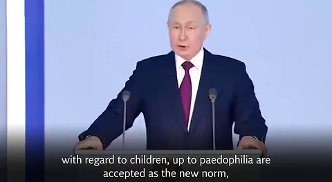 Vladimir Putin: “The West is run by Satanic Pedophiles” 😈