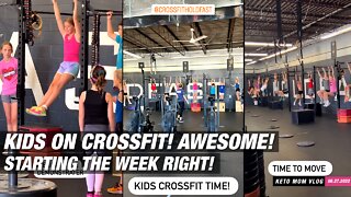 Whoa! Kids Doing CrossFit! Awesome! | KETO Mom Vlog