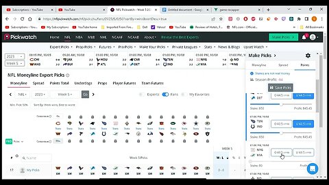 Shawn'sSteals NFL Picks 2023-24 Week 5 & Over/Under