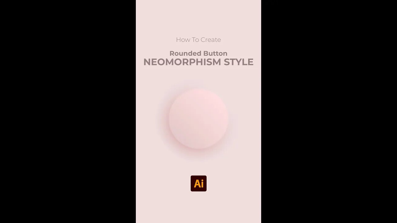 Rounded Button Neomorphism Style Part pink version #Shorts