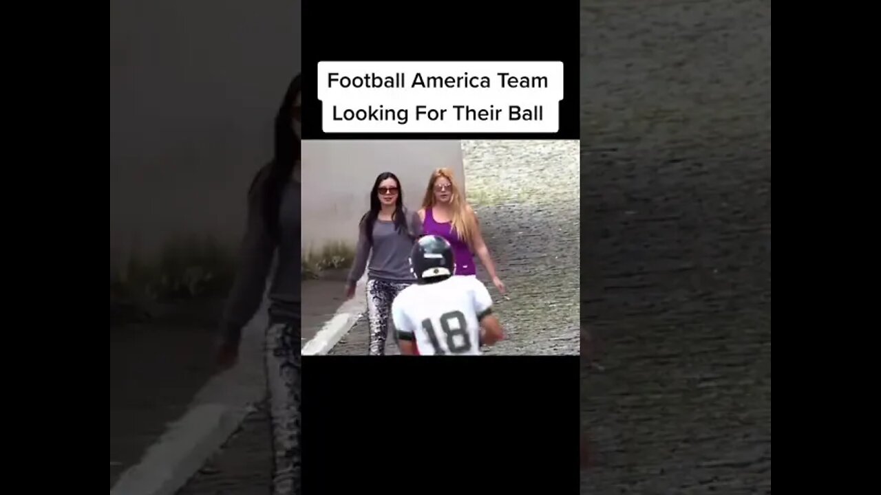 Football America Team Looking For Their Ball #funny #funnyvideos #Fyp #tiktok #viral #Prank #🤣🤣🤣😂