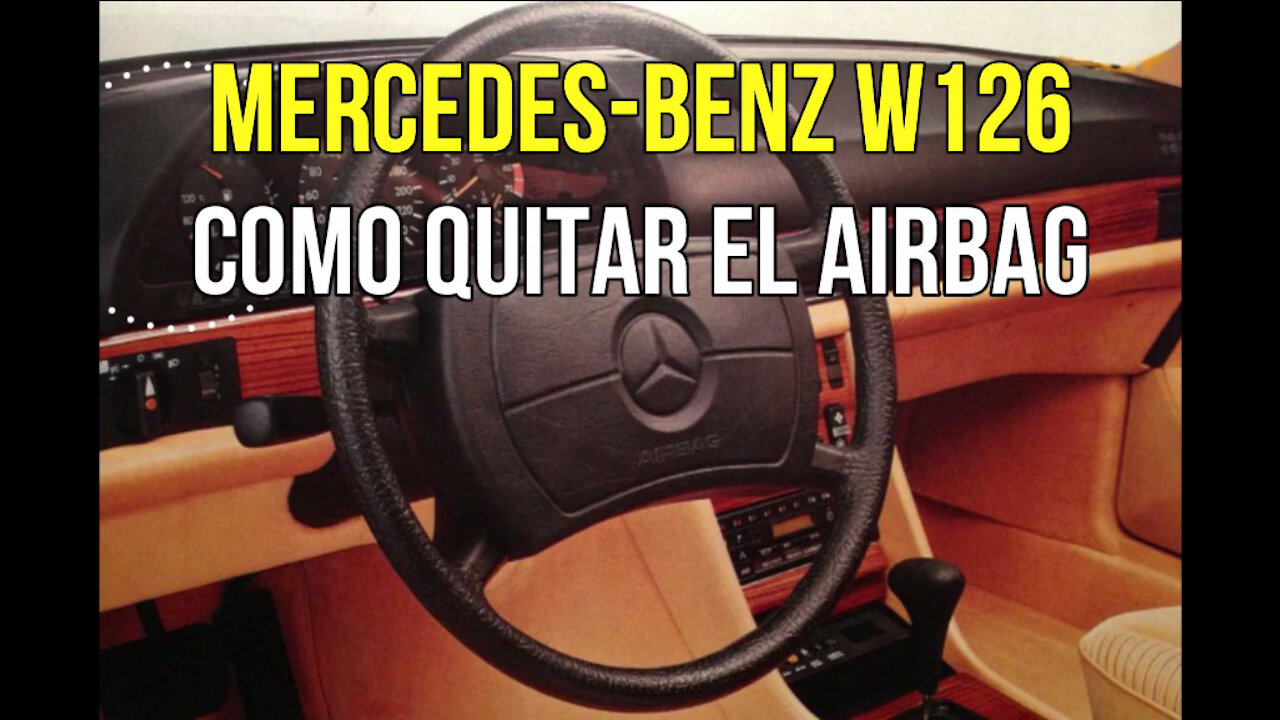 Mercedes Benz W126 - Como cambiar el airbag. Trabajo muy sencillo