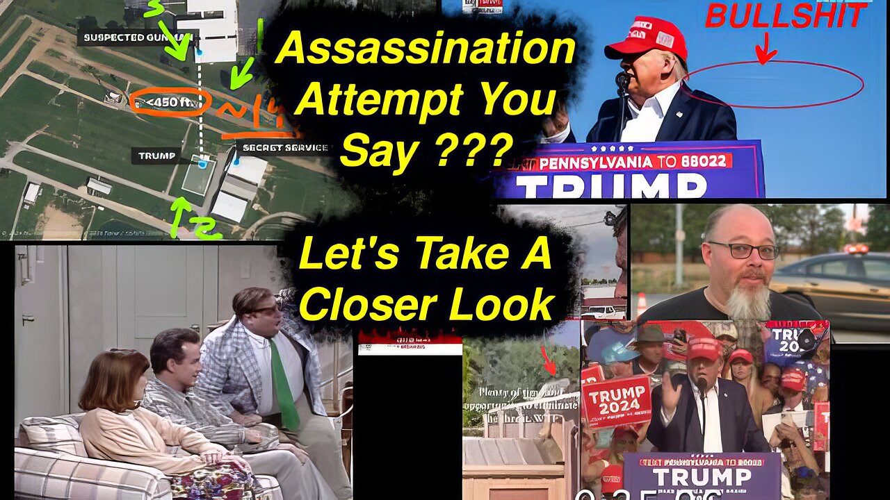 The Donald Trump assassination attempt staged event hundreds of crisis actors in under 35 minutes